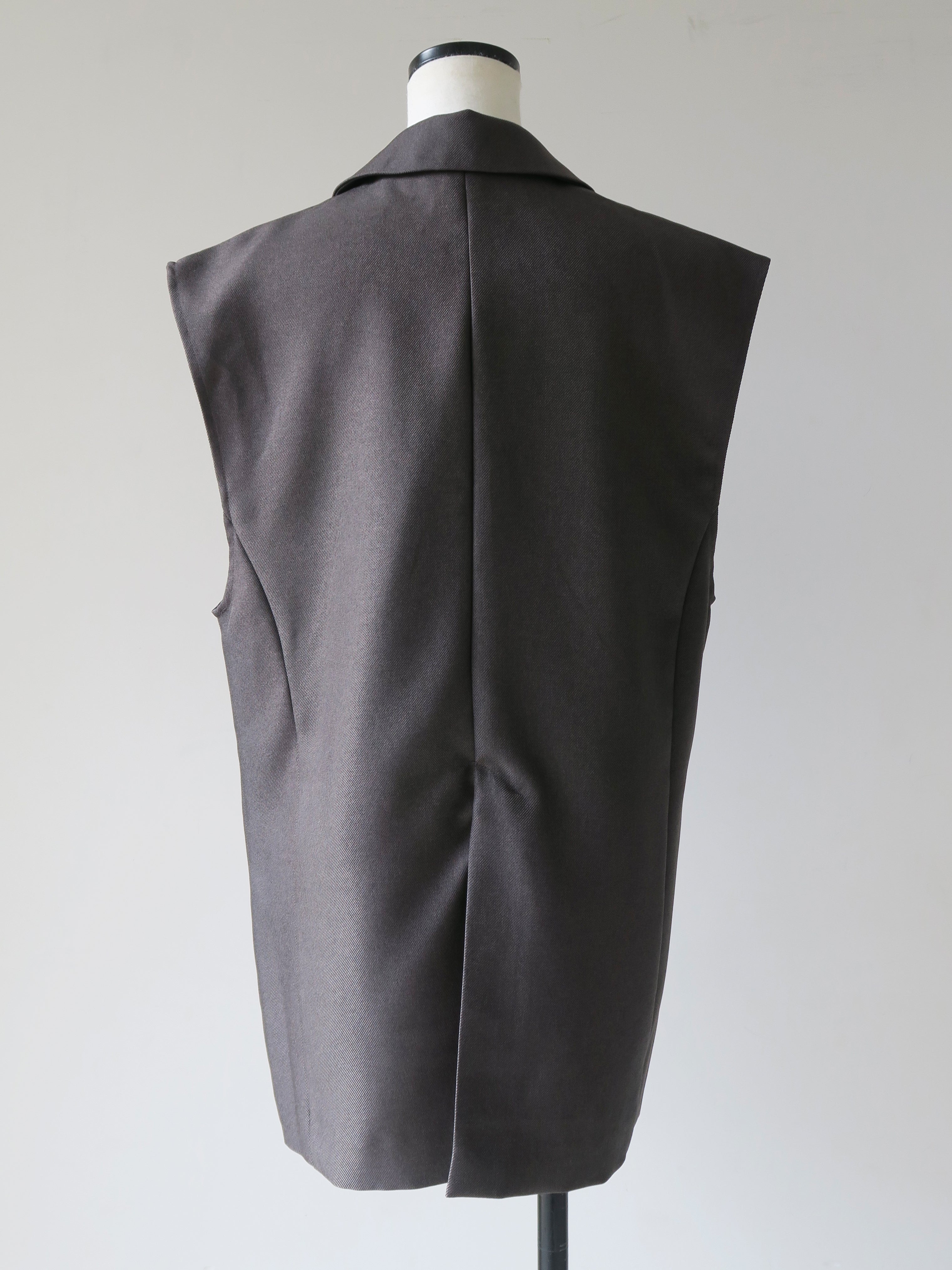 long length tailored gilet – swane