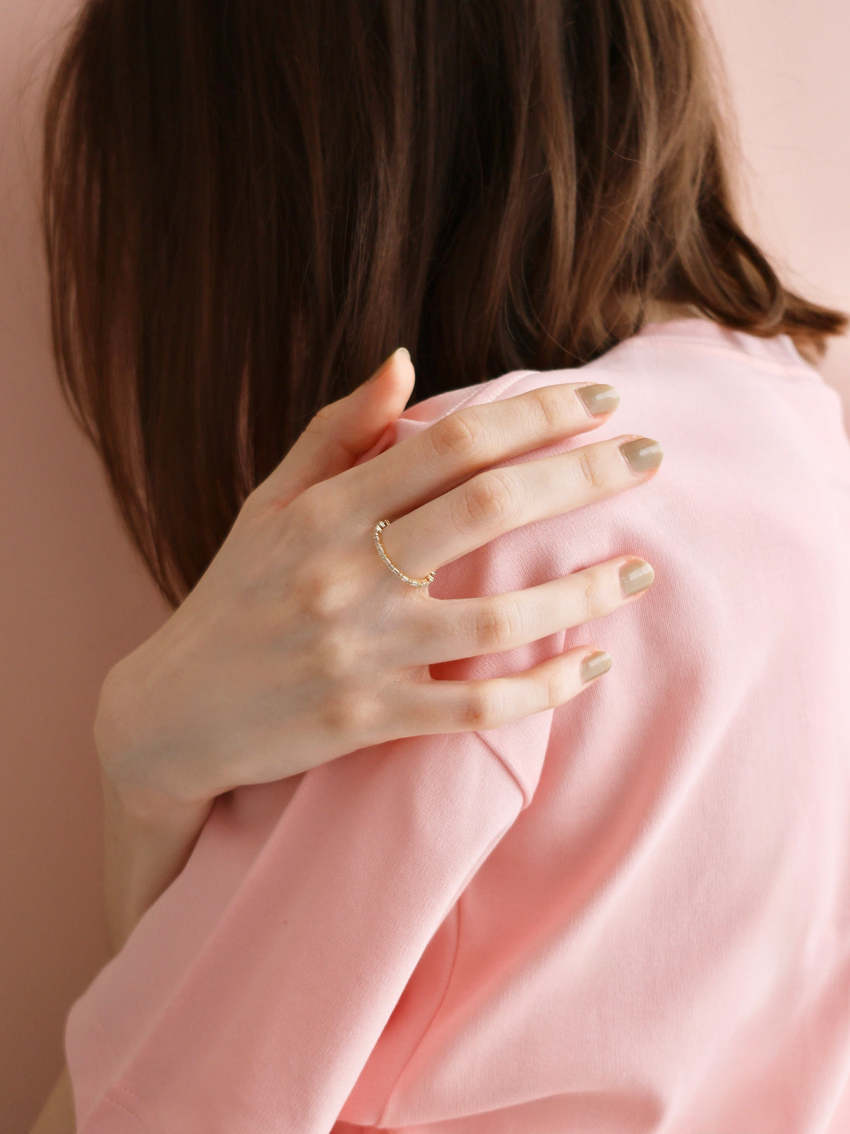[ SAMPLE SALE ] slim sparkle ring