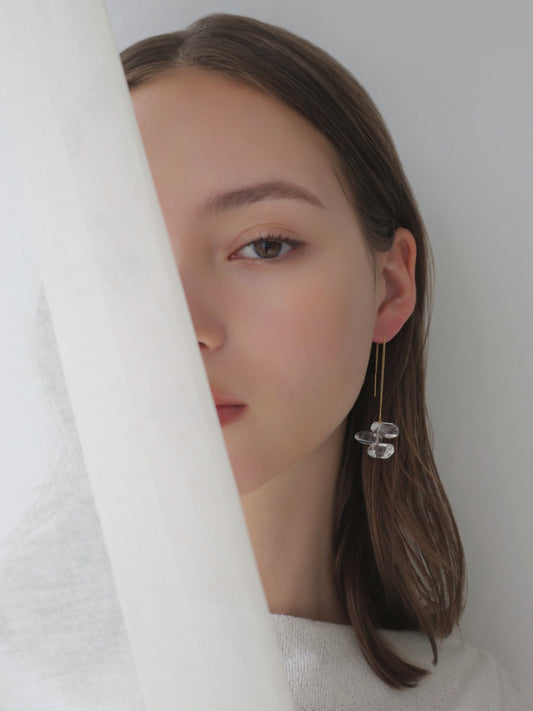 [ SAMPLE SALE ] flower drop pierce