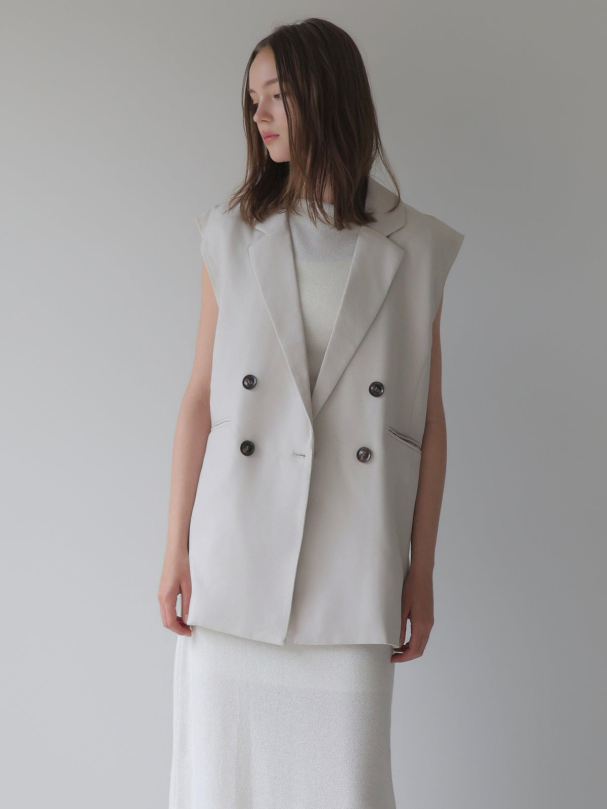 [ SAMPLE SALE ] long tailored gilet